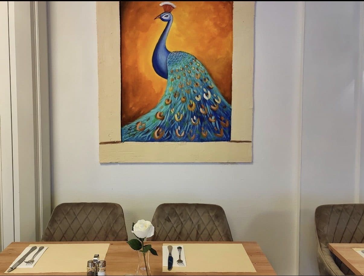 Pfau-Wandbild